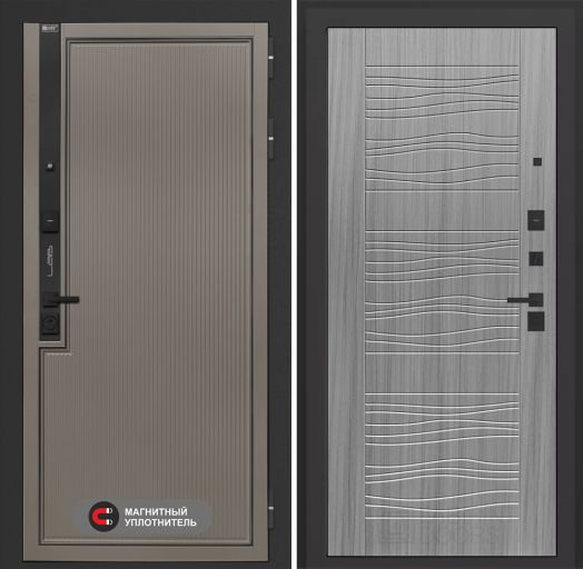 Входная дверь Лабиринт Лаб 1 Про - 06 Сандал серый