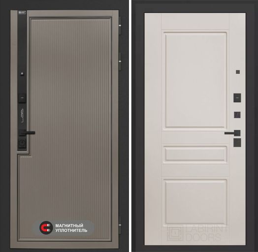 Входная дверь Лабиринт Лаб 1 Про - 03 Крем софт