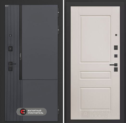 Входная дверь Лабиринт Лаб 2 Про - 03 Крем софт