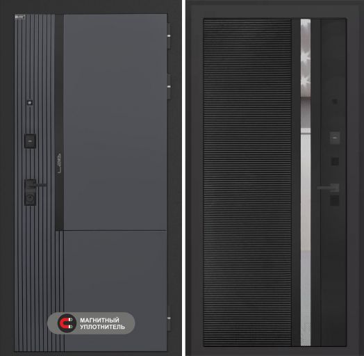 Входная дверь Лабиринт Лаб 2 Про - 31 Черный кварц