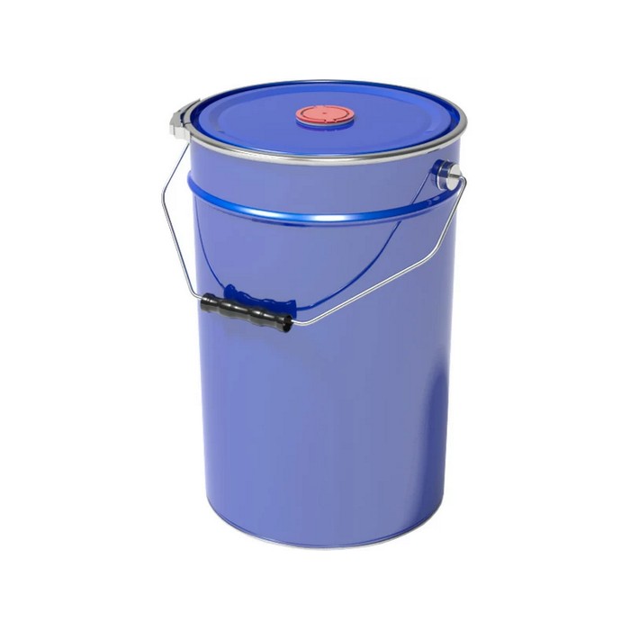 Profkolor Ведро металлическое, крышка-обруч, берикап 57мм, цвет синий, 27л. ВМо 27с с берикапом 57мм