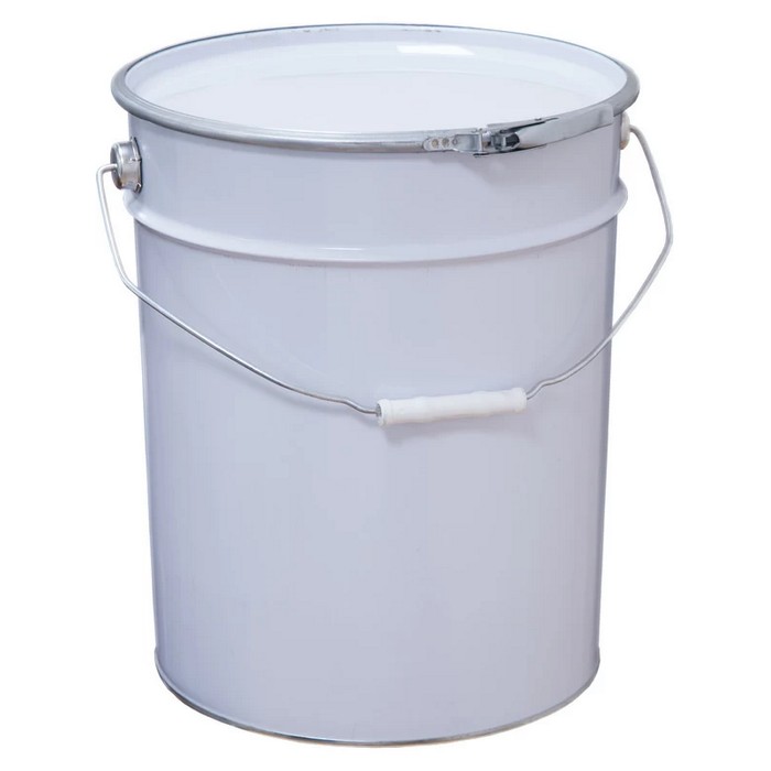 Profkolor Ведро металлическое крышка-обруч, цвет белый, 20л. ВМо 20б (Б)