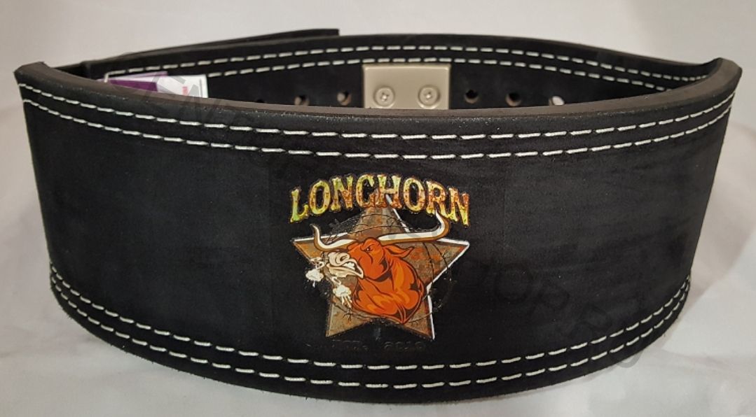 Ремень Longhorn LEVER BELT (TITAN), разноширокий, стальной карабин.