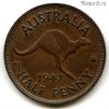 Австралия 1/2 пенни 1947
