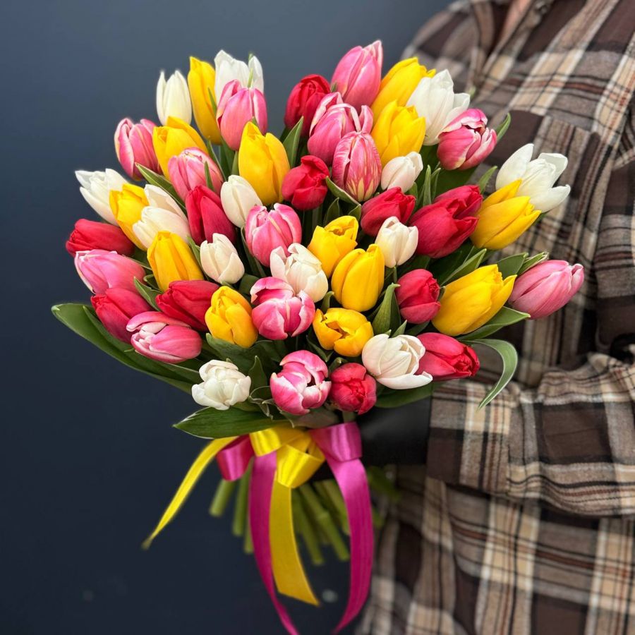 Акция! 51 тюльпан