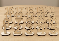 Номер стола для банкета комплект 1–20