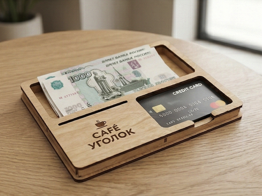 Счетница под купюры и банковскую карту (комбо)