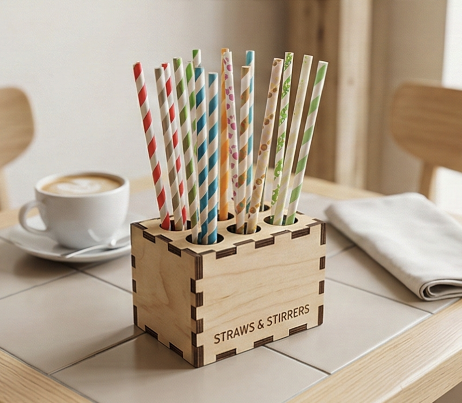 Держатель для трубочек (настольный)