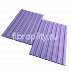 Линеарные фиброцементные панели рельефные фиолетовые