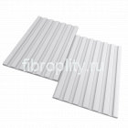 Линеарные фиброцементные панели рельефные белые