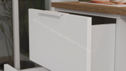 Стол письменный с тумбой универсальной «Порто» - СМ-393.15.011 Кашемир матовый, Баттл Рок, Кашемир сатин