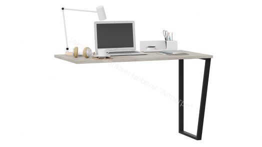 Комплект столов письменных с 1 тумбой универсальной «Порто» - СМ-393.15.013 Кашемир матовый, Баттл Рок, Кашемир сатин