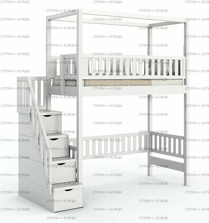 Кровать-чердак Лейла Sky №201, любые размеры