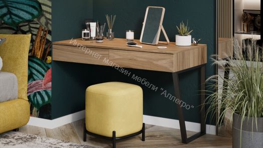 Стол письменный с ящиками «Порто» - ТД-393.15.02 Графит, Яблоня Беллуно