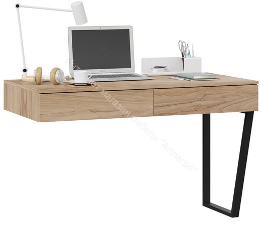 Стол письменный с ящиками «Порто» - ТД-393.15.02 Графит, Яблоня Беллуно