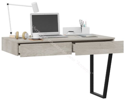 Стол письменный с ящиками «Порто» - ТД-393.15.02 Графит, Баттл Рок