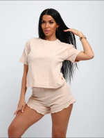 150 Костюм с шортами [бежевый]