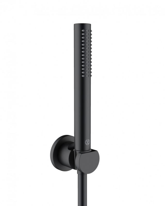 Душевой гарнитур для ванны KLUDI NOVA FONTE Puristic 1S, черный матовый 2085039-15