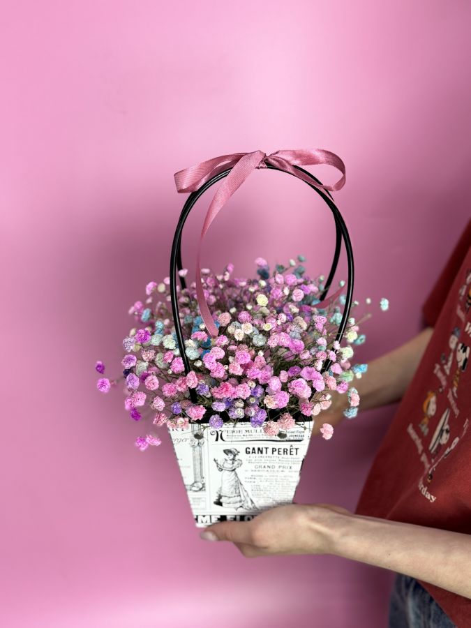 Композиция с гипсофилами размер М