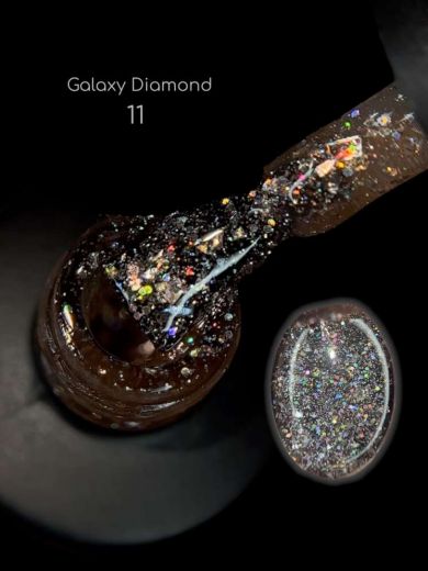 GDR11 "GALAXY DIAMOND" гель лак с шиммером и блестками