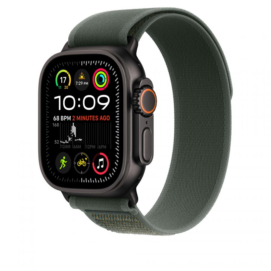 Часы Apple Watch Ultra 2 GPS + Cellular 49mm Black Titanium Case with Green Trail Loop (M/L)