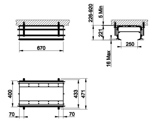 Линейный профиль Gessi 61015 схема 2