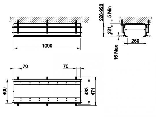 Линейный профиль Gessi 61019 схема 2