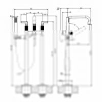 Смеситель для ванны Gessi Inciso 58029 схема 17