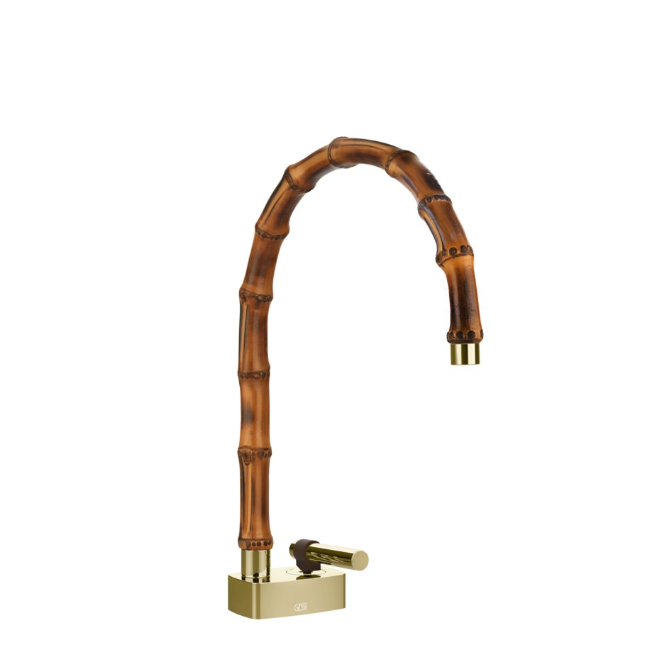 Смеситель для раковины Gessi Jacqueline 77019 со средним поворотным изливом с металлическим вентилем ФОТО