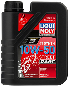 Liqui Moly  Motorbike 4T Synth Street Race 10W-50, 1л