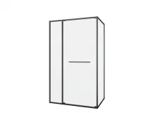 Душевой уголок Black & White S1180-1290GM