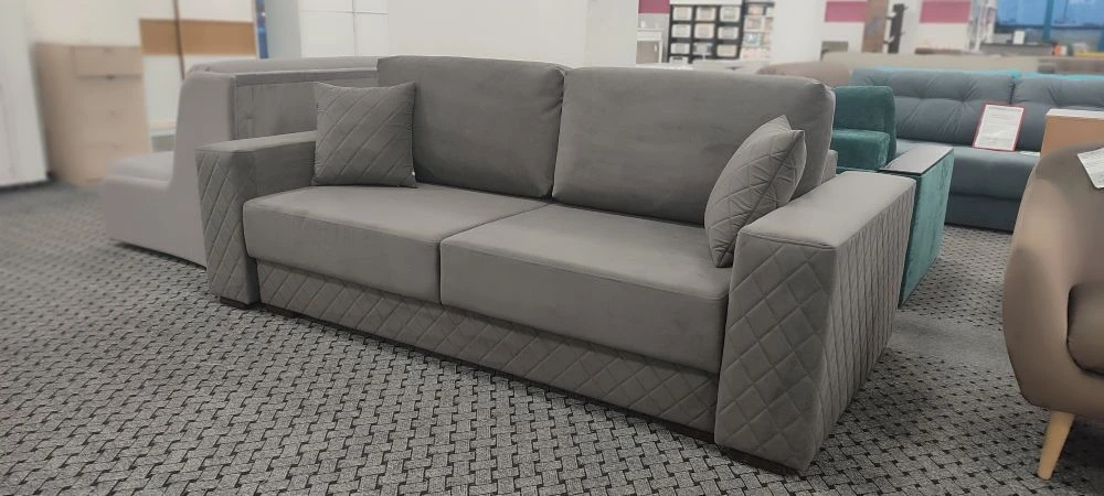 Диван прямой Классик 23 БД еврокнижка велюр Модус (Modus) 22-2