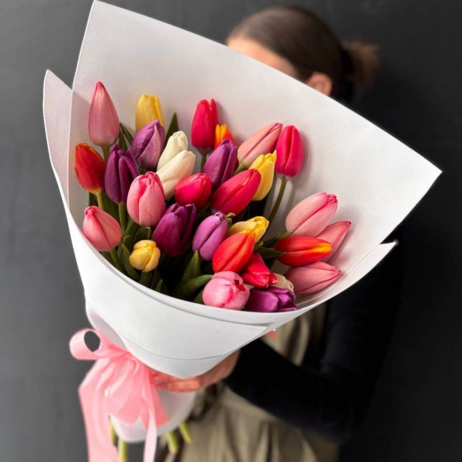 Тюльпаны разноцветные 25 шт.