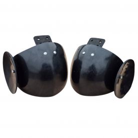 Налокотники с ронделями глянцевые пластиковые (пара). Серия "Оникс"