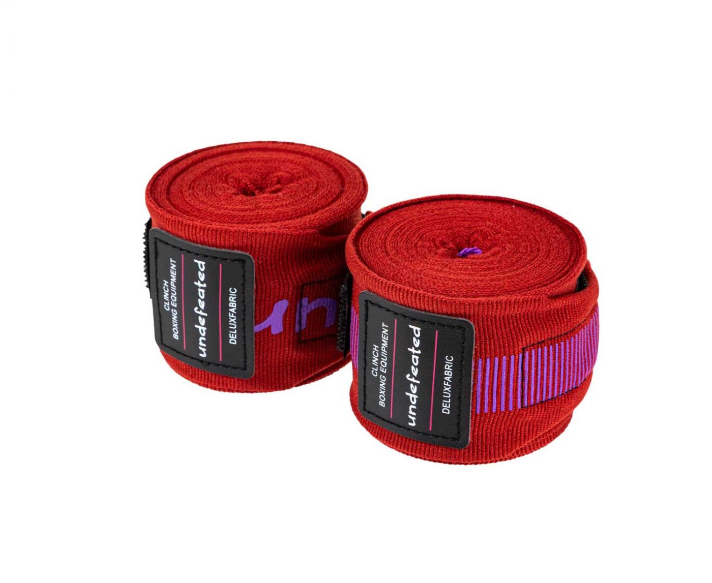 Бинты боксерские Clinch Boxing Hand Wrap Undefeated бордовые, длина 3.5 м, C240