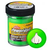 Паста форелевая Berkley Powerbait Natural Glitter Trout Bait Garlic #Spring Green/Gltr (Чеснок/Темно-зеленый) 1633598