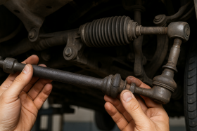 Инспекция Рулевых Тяг На Наличие Изгиба После Столкновения на Автомобиле Варшавское шоссе 170Бс7