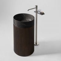 Напольная раковина из мрамора Antonio Lupi Lavabi RIGATINO2 диаметр 45см схема 2 Напольная раковина из мрамора Antonio Lupi Lavabi RIGATINO2 диаметр 45см схема 2