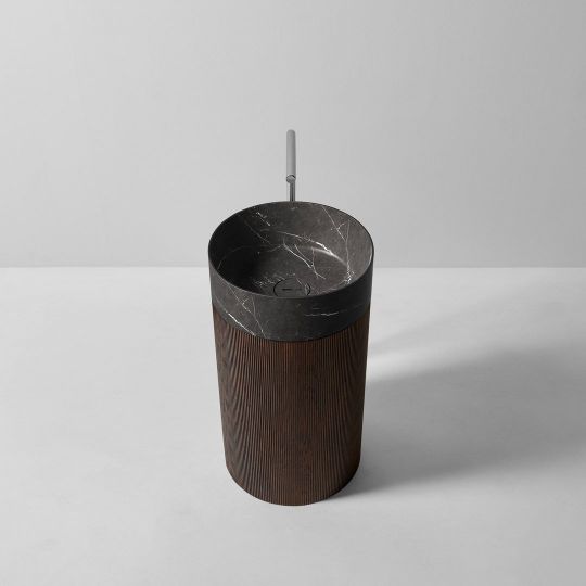 Напольная раковина из мрамора Antonio Lupi Lavabi RIGATINO2 диаметр 45см схема 4 Напольная раковина из мрамора Antonio Lupi Lavabi RIGATINO2 диаметр 45см схема 4