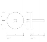 Держатель туалетной бумаги Decor Walther Stone 09744 схема 2