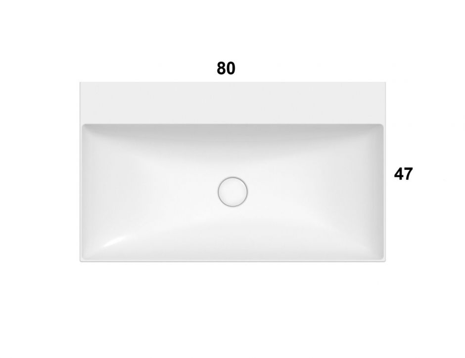 Накладная раковина Globo T-Edge B6R81 80 х 47 ФОТО