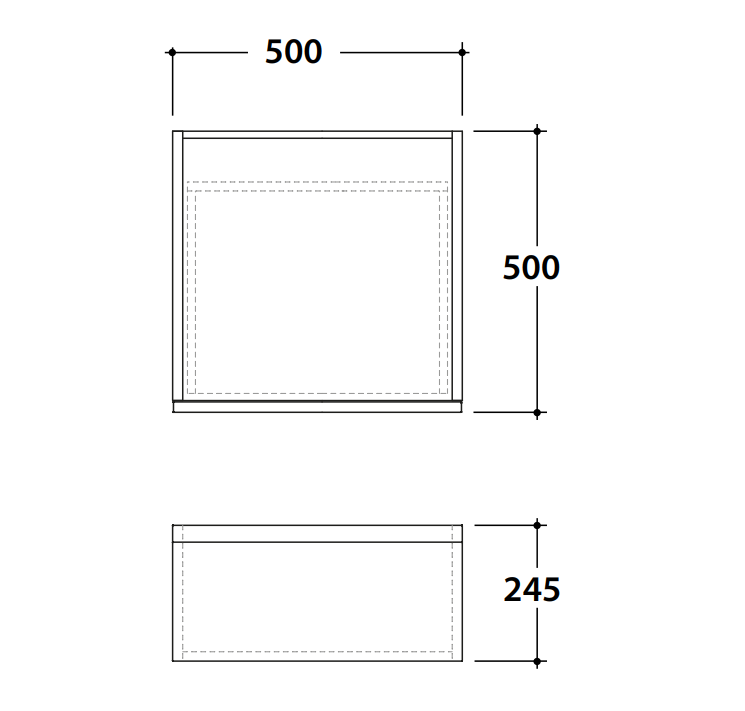 Тумба подвесная в ванную комнату Globo Linea LB2450D 50x50x24,5 ФОТО
