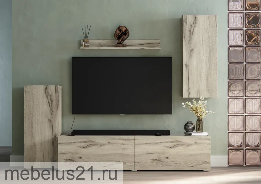 Гостиная Стельвия Крафт серый