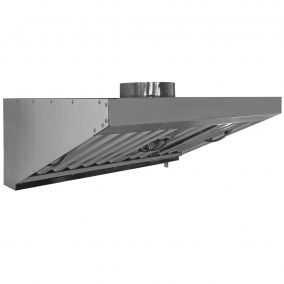 Зонт вытяжной настенный нерж.сталь