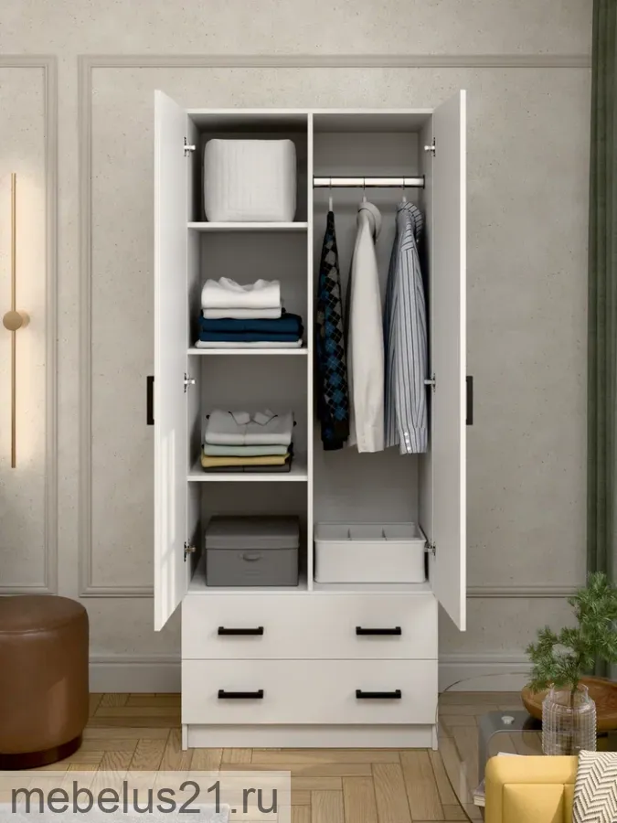 Шкаф 2-х дверный Турин