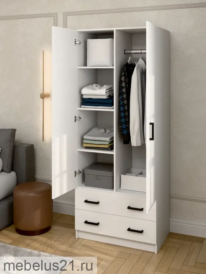 Шкаф 2-х дверный Турин