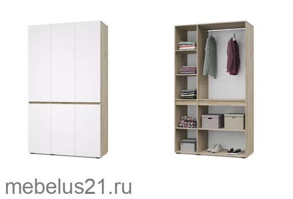 Шкаф 3-х дверный Тифани Т31