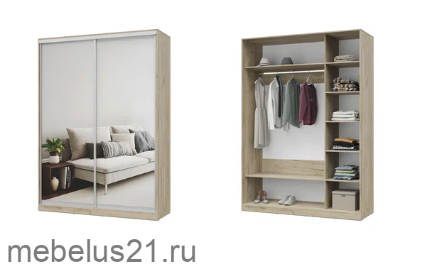 Шкаф купе с зеркалами 170 Роланд