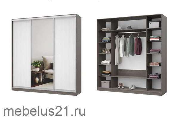 Шкаф Купе с зеркалом 200 Роланд