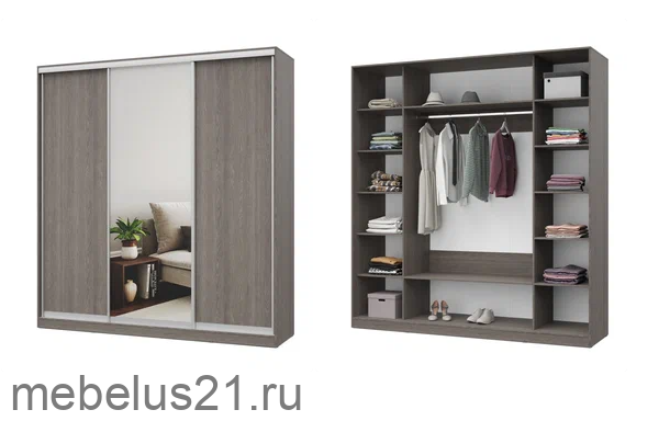 Шкаф Купе с зеркалом 200 Роланд